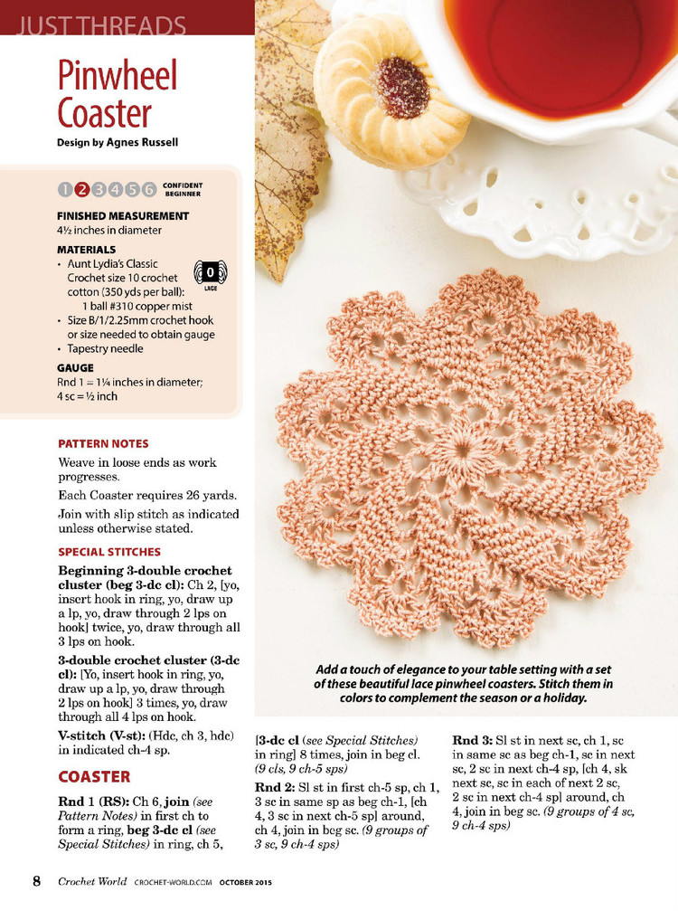Crochet World October 2015 - 輕描淡寫 - 輕描淡寫