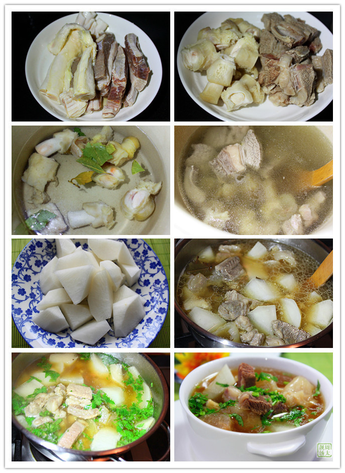 水蘿卜燉牛筋 - 周太靚湯 - 周太靚湯