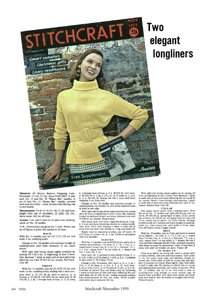 A Stitch in Time :Vintage Knitting Patterns 1930-1959, Vol.2 - 輕描淡寫(xiě) - 輕描淡寫(xiě)