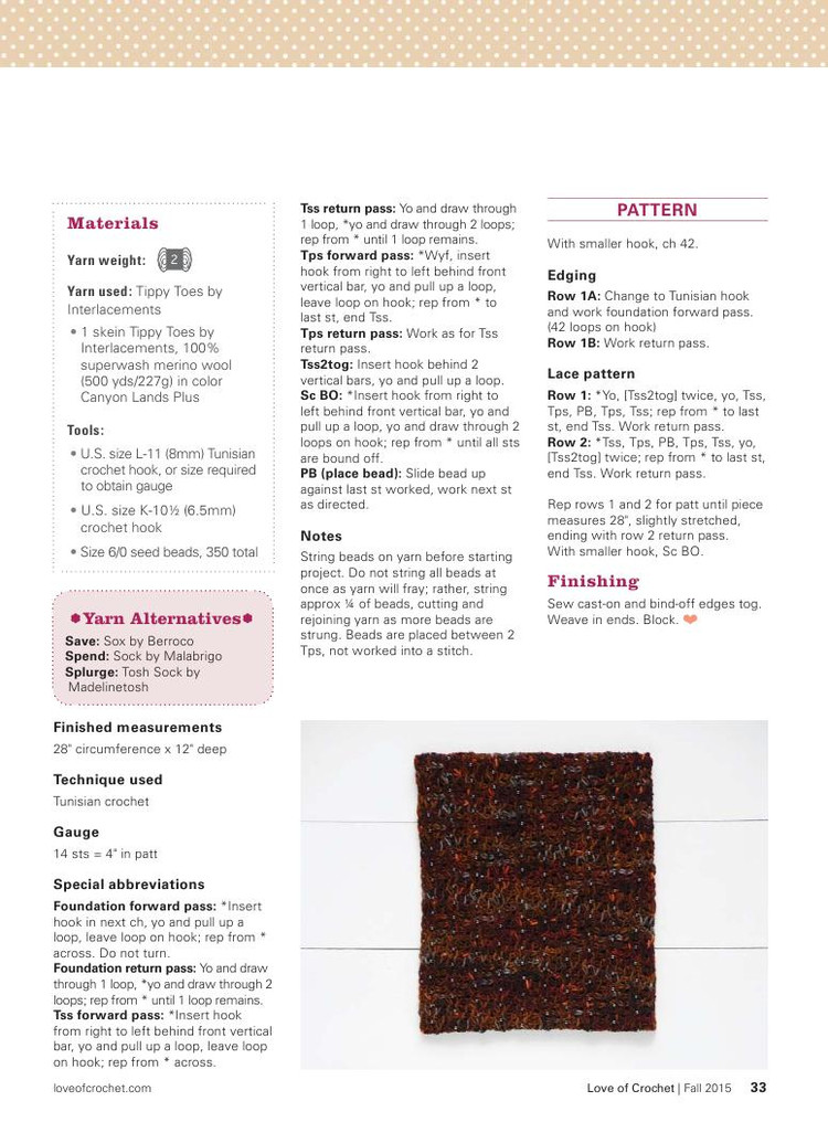 Love of Crochet  Fall 2015 - 輕描淡寫 - 輕描淡寫