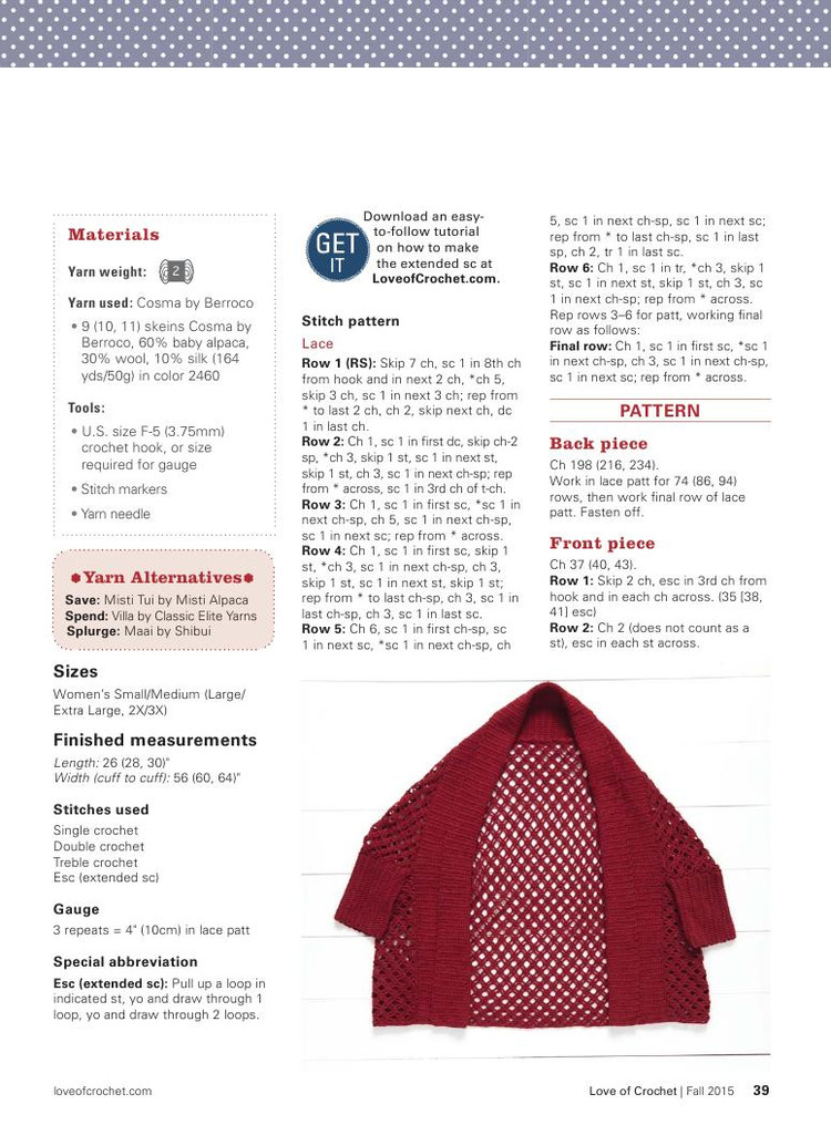 Love of Crochet  Fall 2015 - 輕描淡寫 - 輕描淡寫