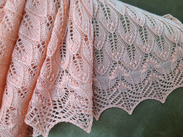 WAVY LEAVES AND BUTTERFLIES SHAWL（蝶舞）譯文【披肩】 - 雨楓 - 雨楓的編織生活