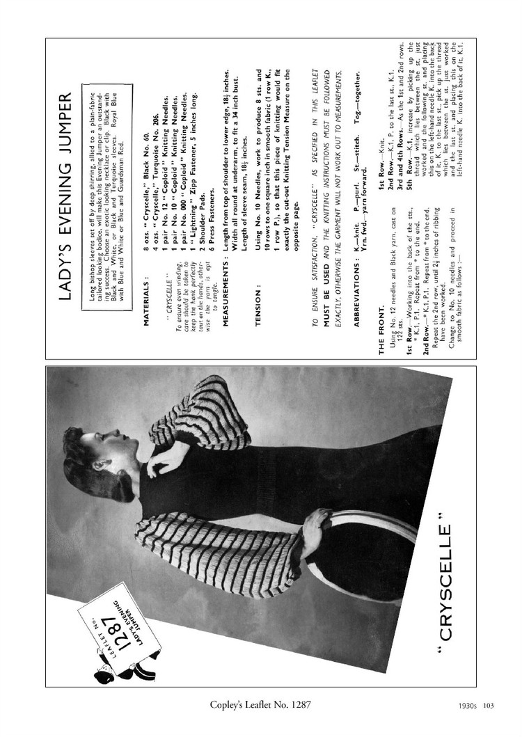 A Stitch in Time :Vintage Knitting Patterns 1930-1959, Vol.2 - 輕描淡寫 - 輕描淡寫