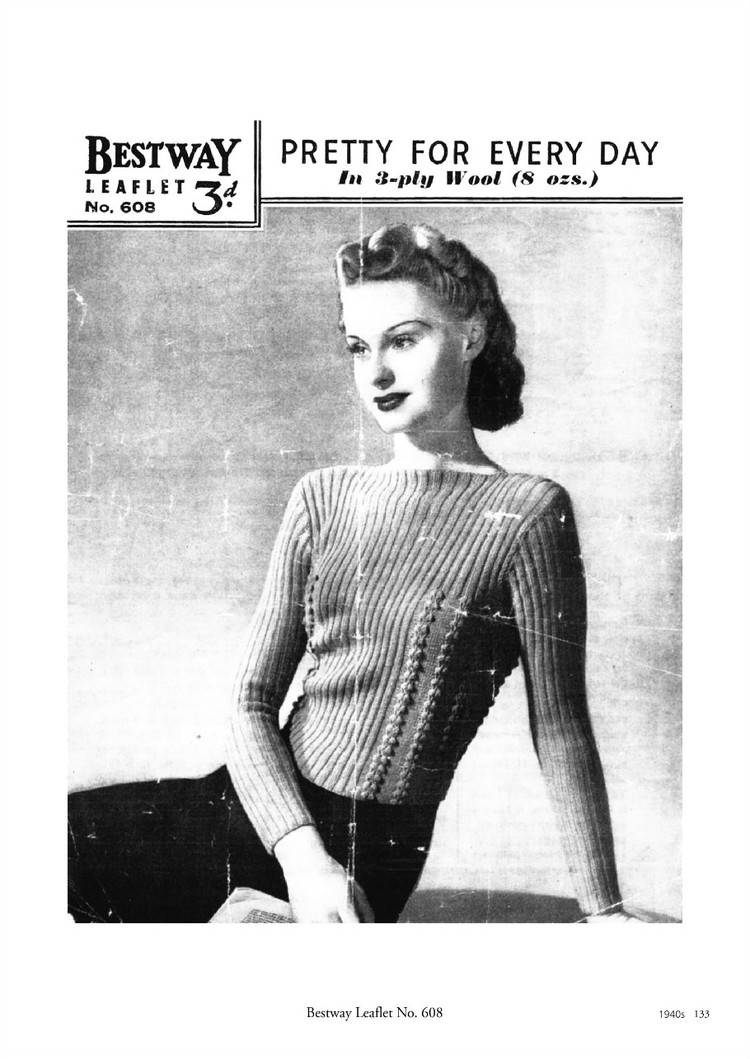 A Stitch in Time :Vintage Knitting Patterns 1930-1959, Vol.2 - 輕描淡寫 - 輕描淡寫