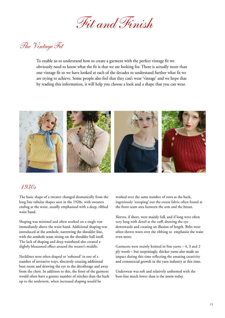 A Stitch in Time :Vintage Knitting Patterns 1930-1959, Vol.2 - 輕描淡寫 - 輕描淡寫