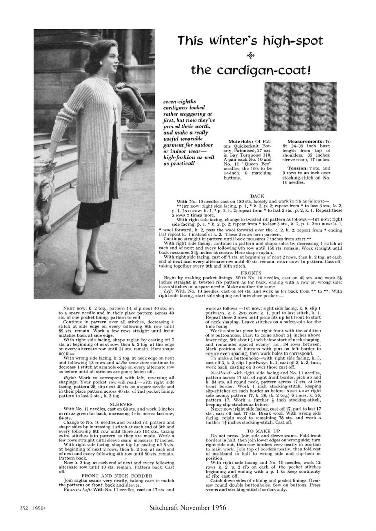 A Stitch in Time :Vintage Knitting Patterns 1930-1959, Vol.2 - 輕描淡寫 - 輕描淡寫