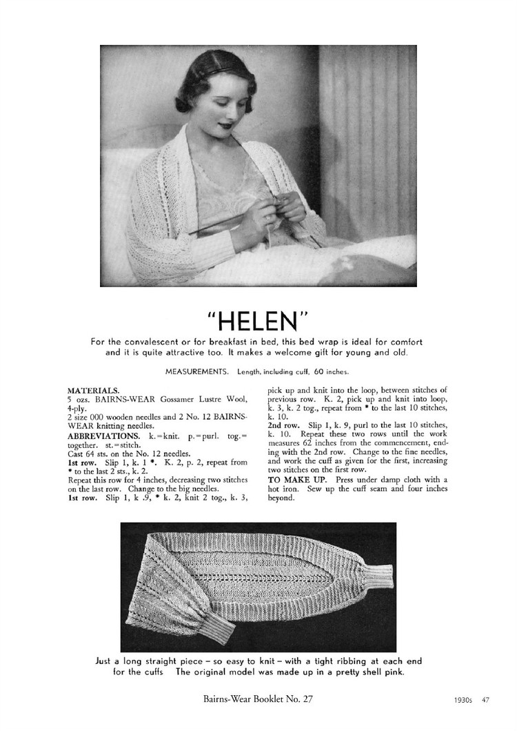 A Stitch in Time :Vintage Knitting Patterns 1930-1959, Vol.2 - 輕描淡寫 - 輕描淡寫