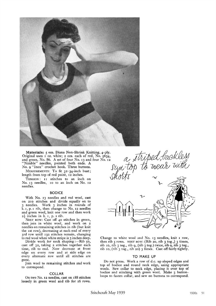 A Stitch in Time :Vintage Knitting Patterns 1930-1959, Vol.2 - 輕描淡寫 - 輕描淡寫