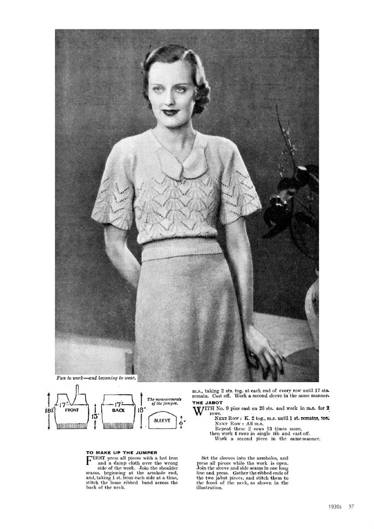A Stitch in Time :Vintage Knitting Patterns 1930-1959, Vol.2 - 輕描淡寫 - 輕描淡寫