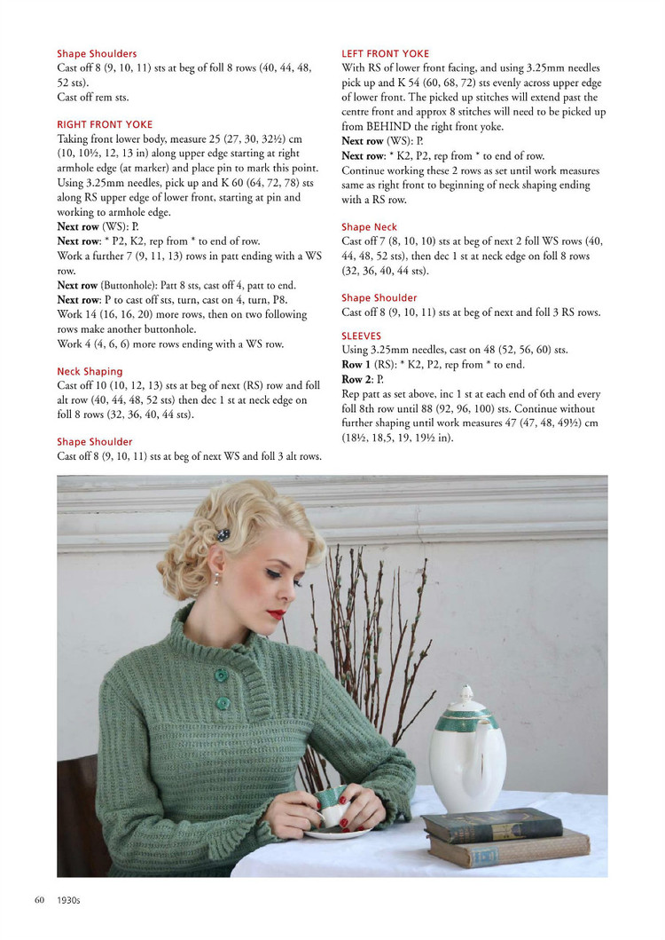 A Stitch in Time :Vintage Knitting Patterns 1930-1959, Vol.2 - 輕描淡寫 - 輕描淡寫