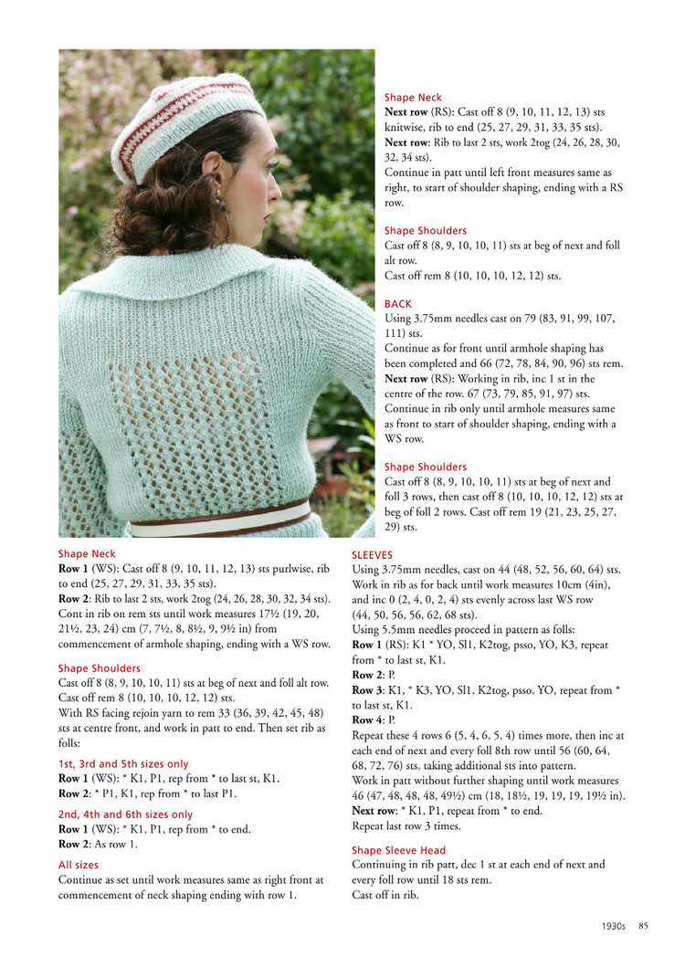 A Stitch in Time :Vintage Knitting Patterns 1930-1959, Vol.2 - 輕描淡寫 - 輕描淡寫