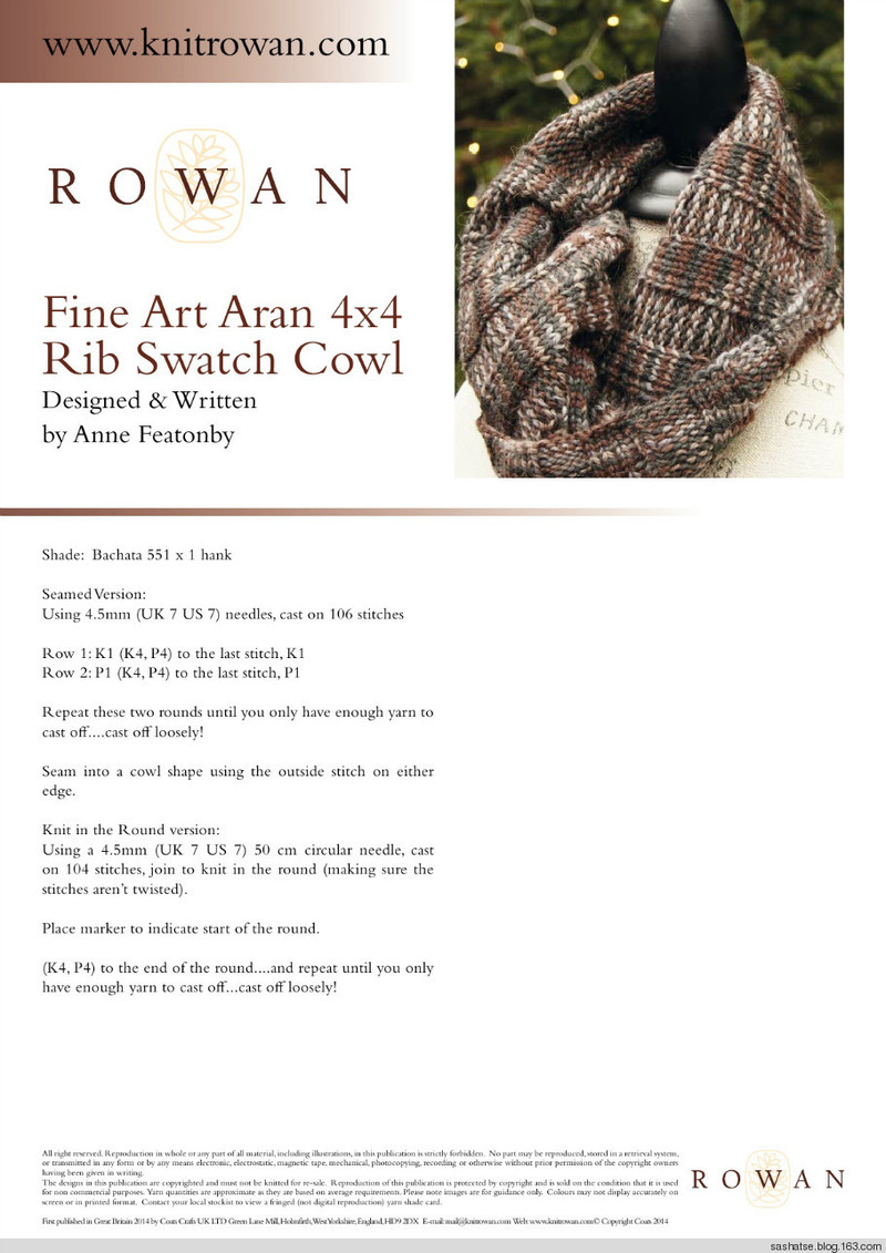 ROWAN風(fēng)圍脖，供NORO控參考 - 舒舒 - 舒舒編譯館