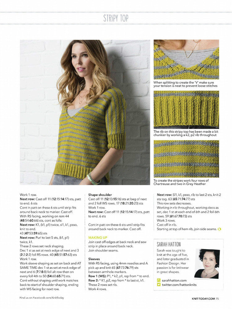 Knit Today Issue 119 2015 - 輕描淡寫 - 輕描淡寫