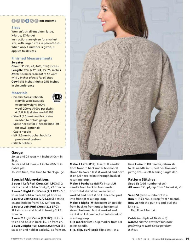 Creative Knitting Winter 2015 - 輕描淡寫 - 輕描淡寫