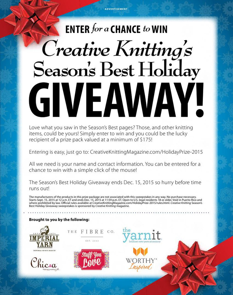 Creative Knitting Winter 2015 - 輕描淡寫 - 輕描淡寫