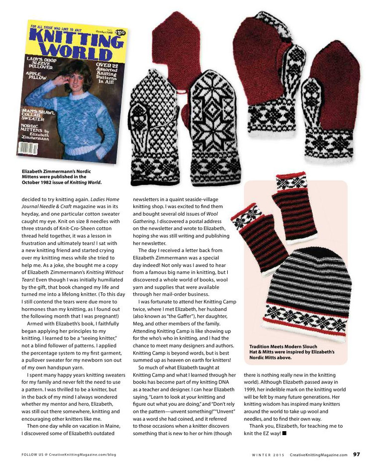 Creative Knitting Winter 2015 - 輕描淡寫 - 輕描淡寫