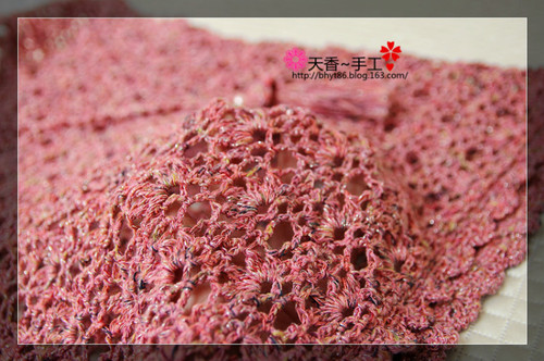 花開(kāi)~~~羅莎琳達(dá)星語(yǔ)--兩片式罩衫--015 - 碧海---纏夢(mèng) - 天香手編工作室