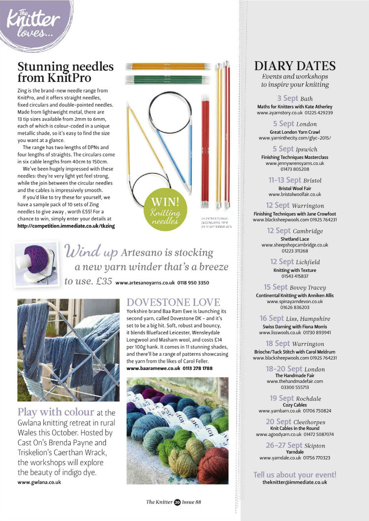 The Knitter  Issue 88 2015 - 輕描淡寫 - 輕描淡寫