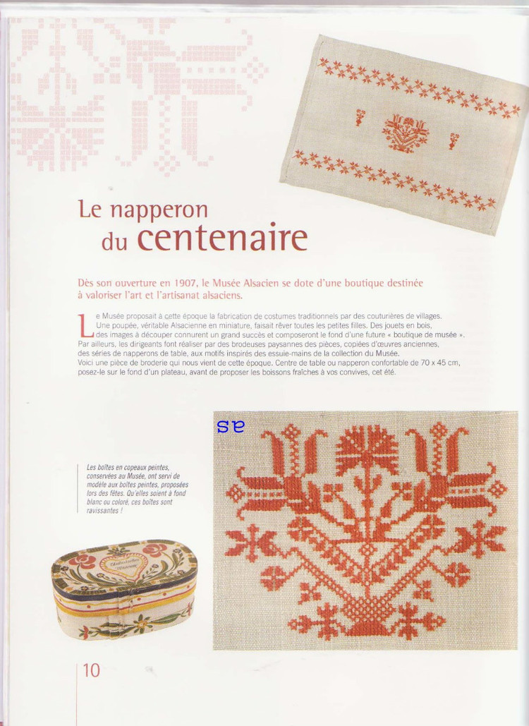 Broderies au point de croix et traditions en Alsace 2008 - 壹一 - 壹一的博客