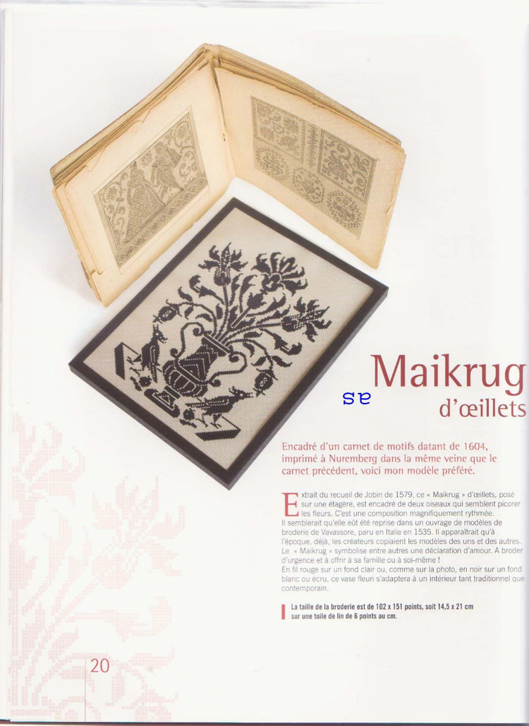 Broderies au point de croix et traditions en Alsace 2008 - 壹一 - 壹一的博客