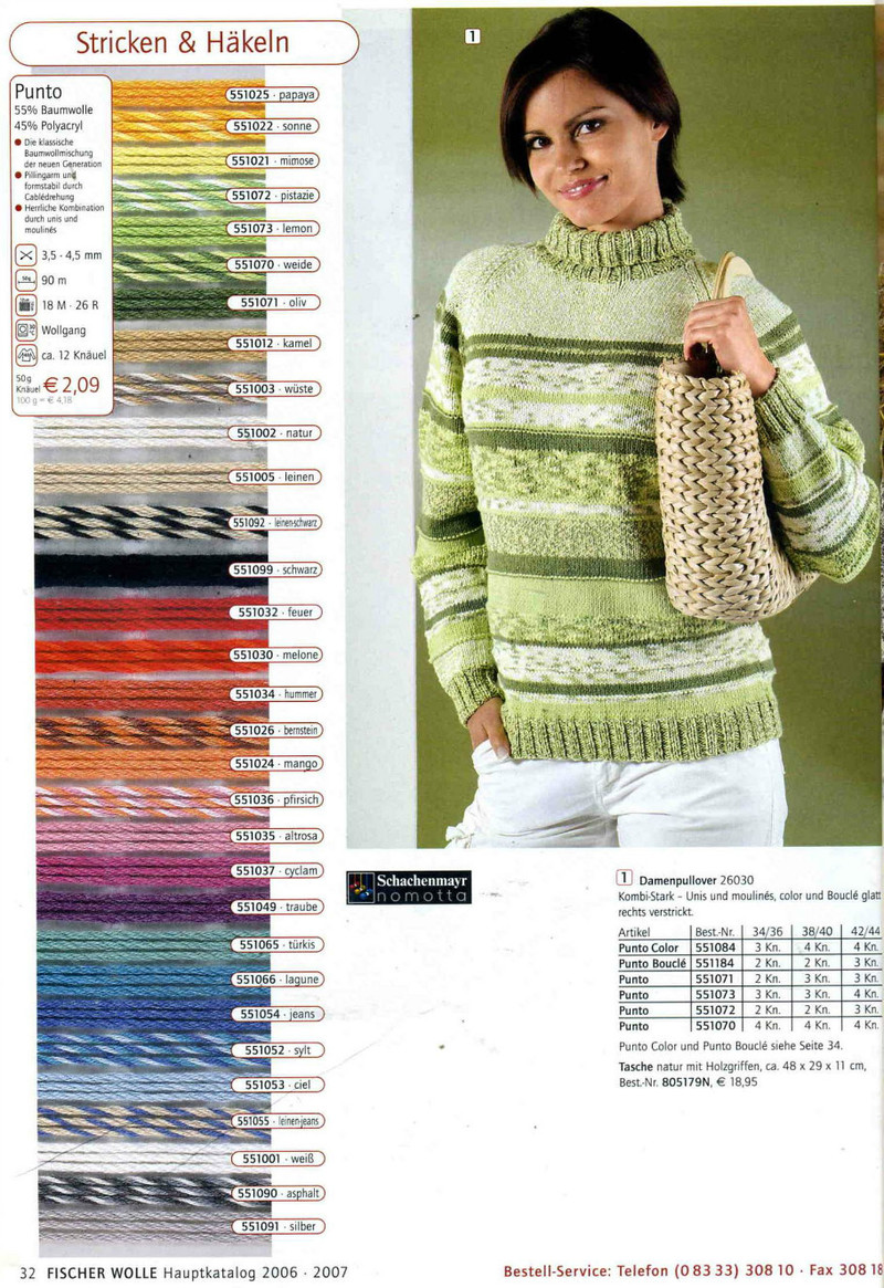 fischer wolle Anleitungsheft.2006/2007 - li98929 - 老妖兒的博客