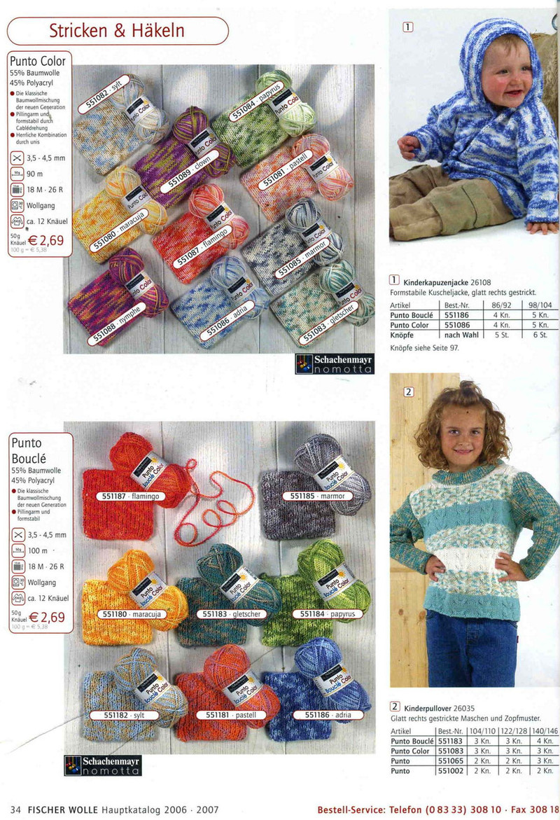 fischer wolle Anleitungsheft.2006/2007 - li98929 - 老妖兒的博客