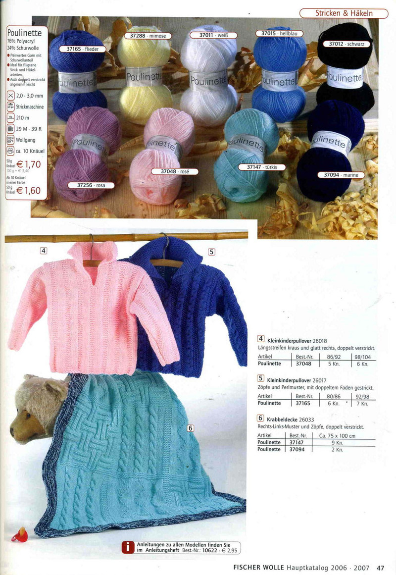 fischer wolle Anleitungsheft.2006/2007 - li98929 - 老妖兒的博客