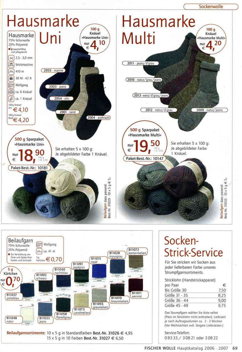 fischer wolle Anleitungsheft.2006/2007 - li98929 - 老妖兒的博客