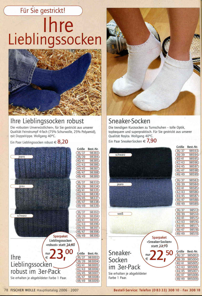 fischer wolle Anleitungsheft.2006/2007 - li98929 - 老妖兒的博客