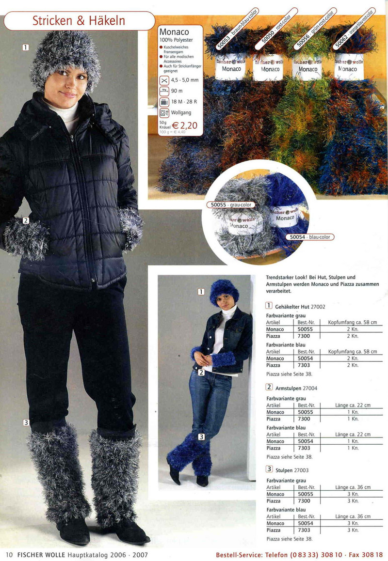 fischer wolle Anleitungsheft.2006/2007 - li98929 - 老妖兒的博客