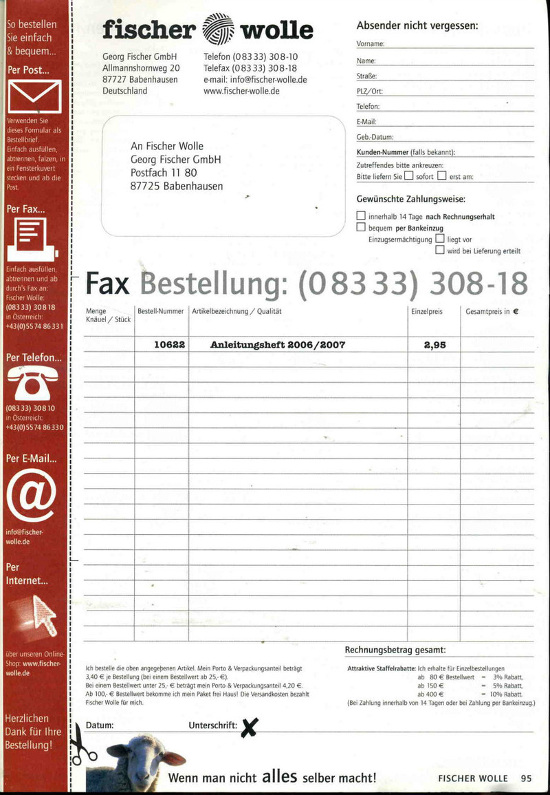 fischer wolle Anleitungsheft.2006/2007 - li98929 - 老妖兒的博客