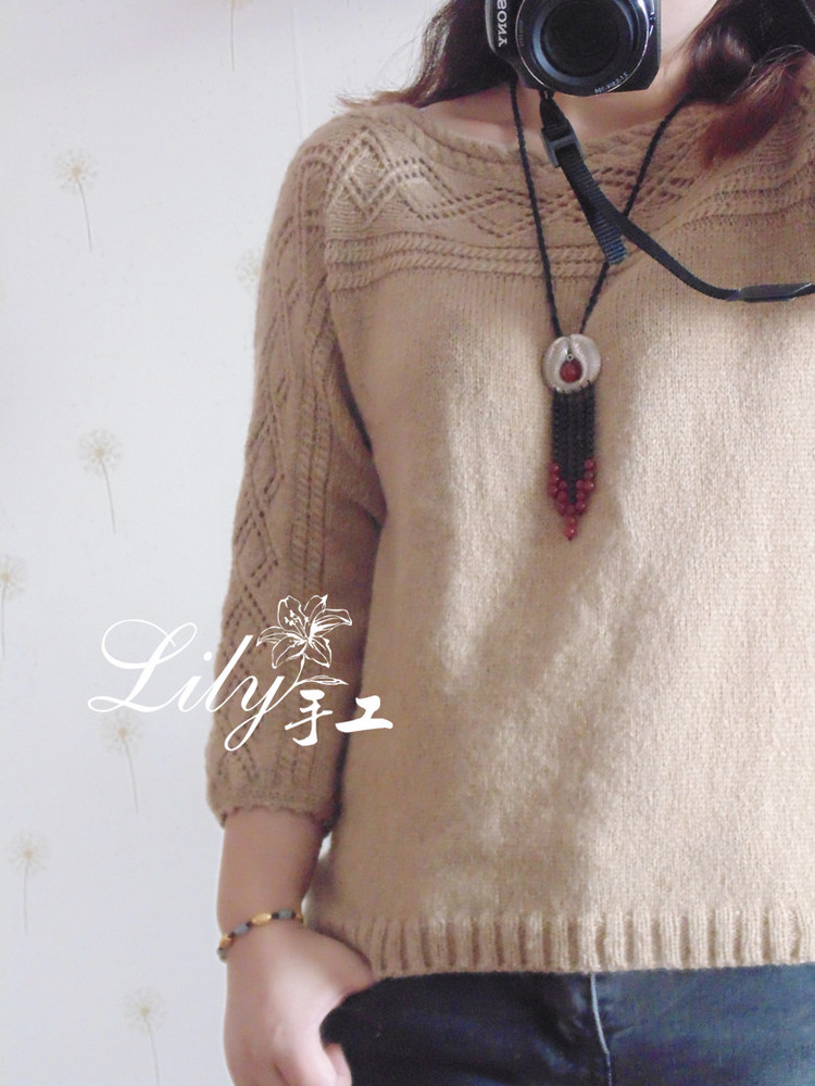 【Lily手工】--米蘭--鏈條小羊駝簡易套衫--指間紗群作業(yè)款 - Lily - Lily的手工編織天地