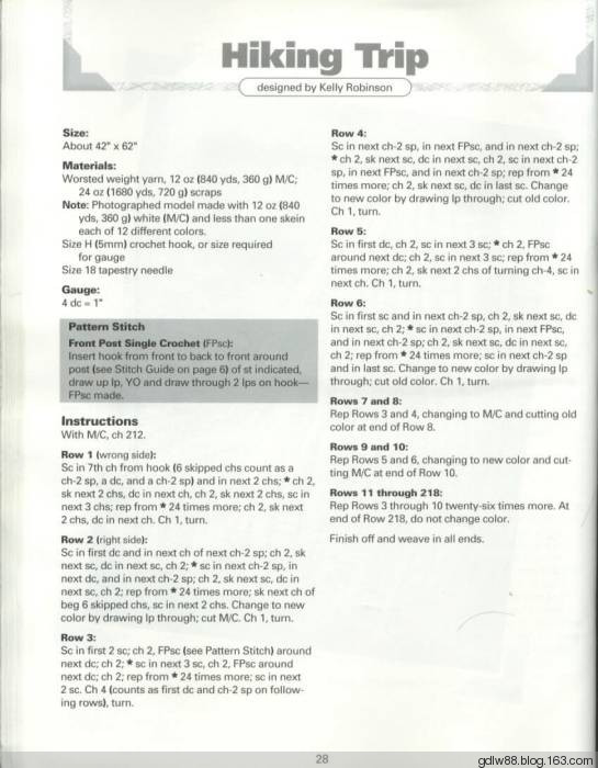 The Ultimate Book Of Scrap Afghans(1) - 木棉花 - 雨茫茫，霧茫茫，盼望花開，花已落……