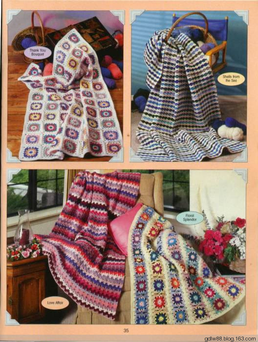 The Ultimate Book Of Scrap Afghans(1) - 木棉花 - 雨茫茫，霧茫茫，盼望花開，花已落……