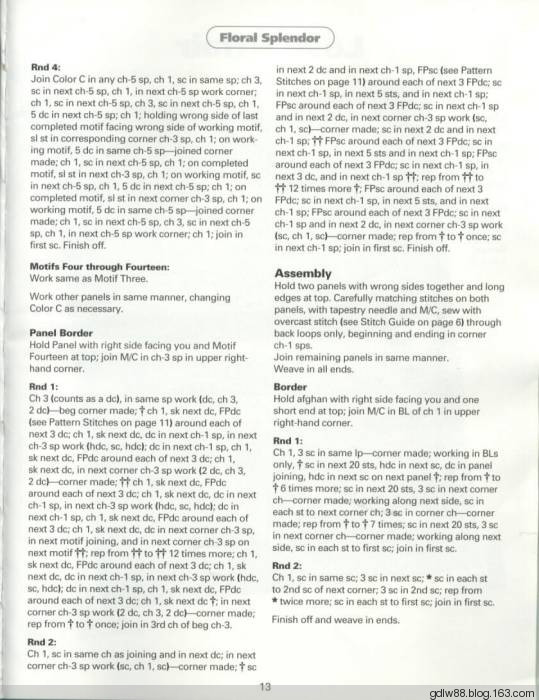 The Ultimate Book Of Scrap Afghans(1) - 木棉花 - 雨茫茫，霧茫茫，盼望花開，花已落……