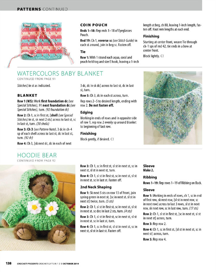 Crochet Gifts in 1-2-3  October 2014 - 輕描淡寫 - 輕描淡寫