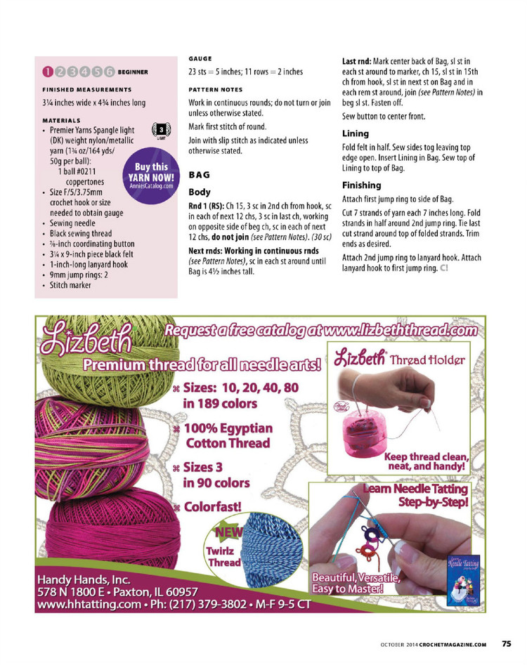 Crochet Gifts in 1-2-3  October 2014 - 輕描淡寫 - 輕描淡寫