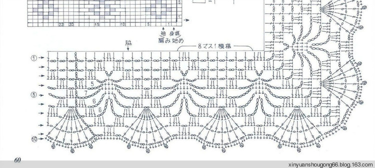 千鳥草半身裙--（有圖解） - 林中漫步 - 鉤針時光
