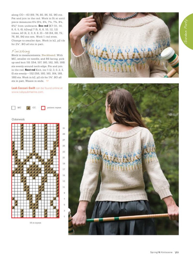 Knitscene  Spring 2016 - 輕描淡寫 - 輕描淡寫