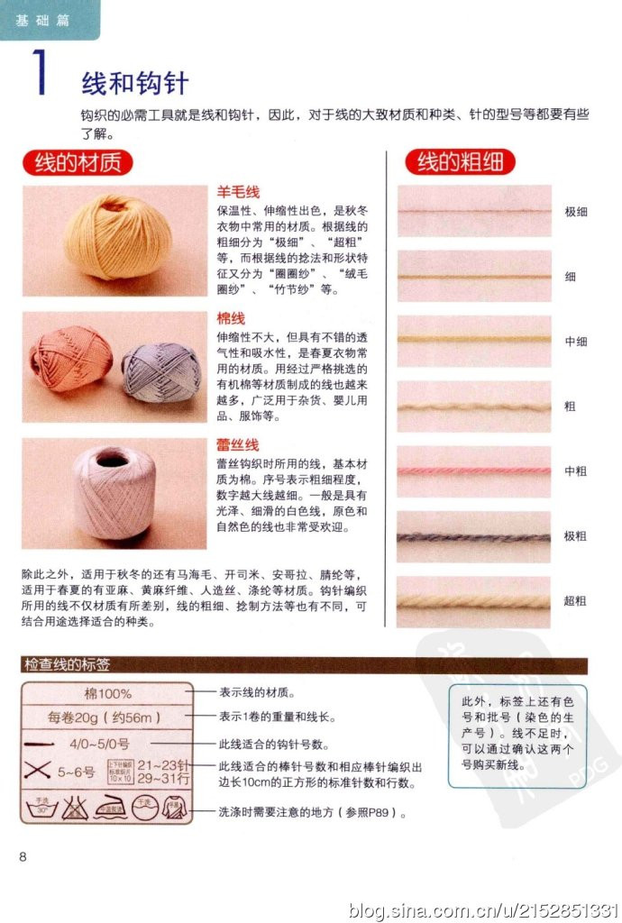 最詳盡的鉤針編織教科書 （63種編織符號和鉤織方法全圖解） - 壹一 - 壹一的博客