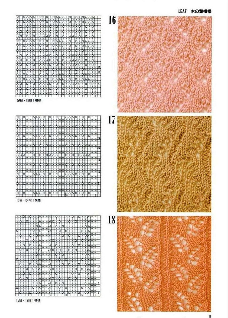 300 Knitting patterns book (鏤空花樣）一 - 非編魚 - 非編魚的博客