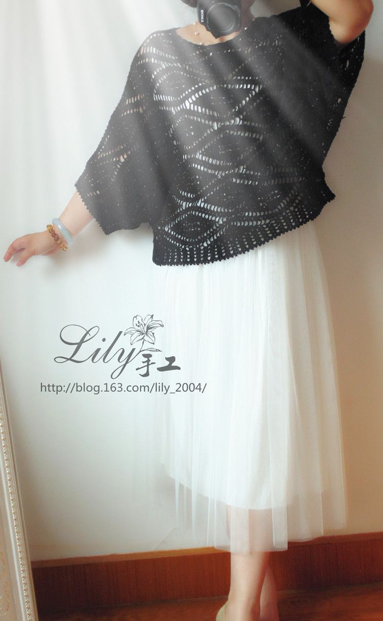 【Lily手工】--201525--聆聽--休閑蝙蝠袖鉤衣 - Lily - Lily的手工編織天地