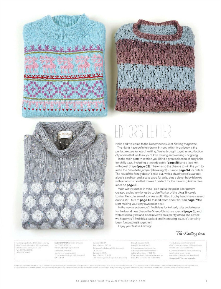 Knitting  Issue 149 2015 - 輕描淡寫 - 輕描淡寫