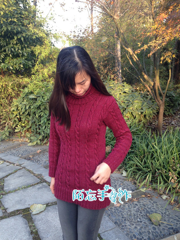 流年----適合新手的實(shí)用高領(lǐng)套頭毛衣 - 陌陌 - 陌忘手工博客