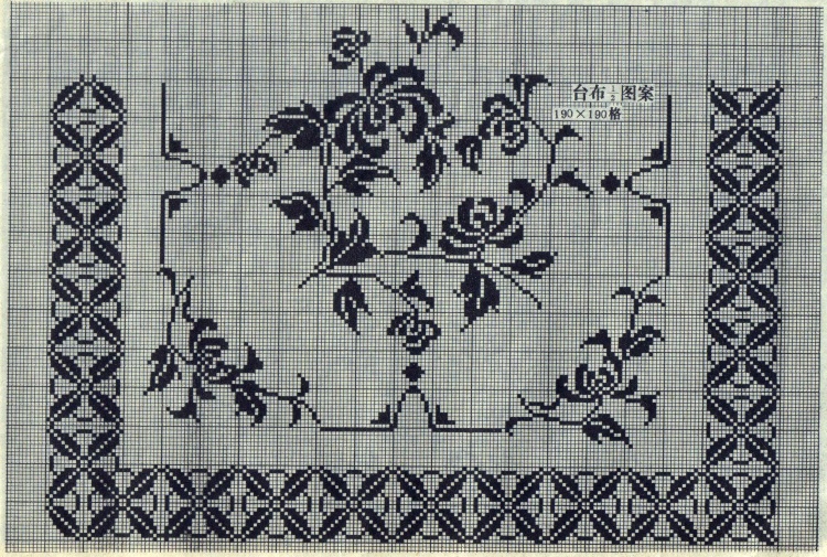 八十年代的鉤針蕾絲方格圖案 - 茗宴 - 茗香夜宴