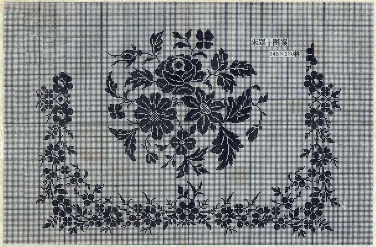 八十年代的鉤針蕾絲方格圖案 - 茗宴 - 茗香夜宴
