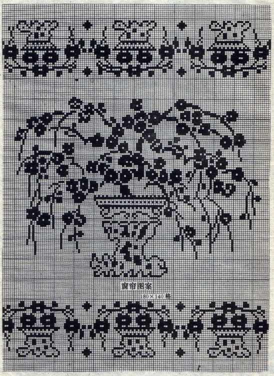 八十年代的鉤針蕾絲方格圖案 - 茗宴 - 茗香夜宴