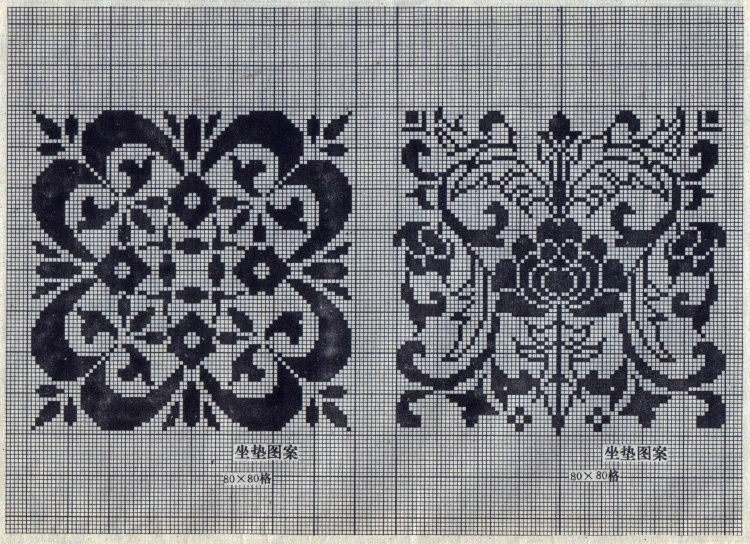 八十年代的鉤針蕾絲方格圖案 - 茗宴 - 茗香夜宴