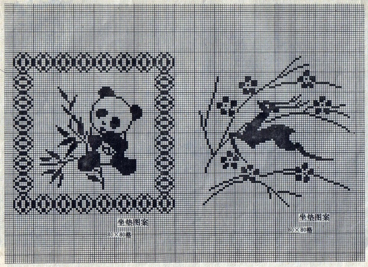 八十年代的鉤針蕾絲方格圖案 - 茗宴 - 茗香夜宴