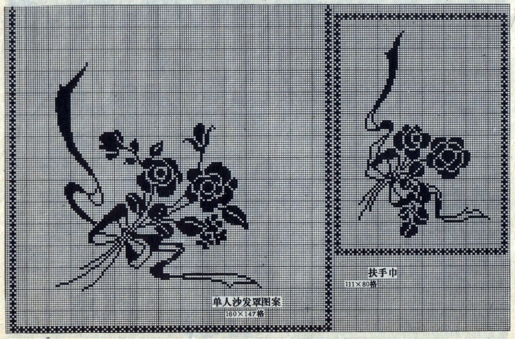 八十年代的鉤針蕾絲方格圖案 - 茗宴 - 茗香夜宴
